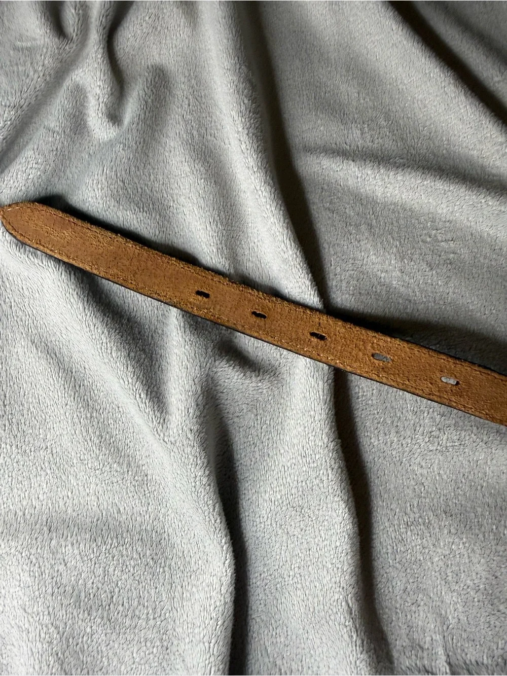 Vintage Dun Dee scalloped leather belt in a deep burgundy/maroon size 34